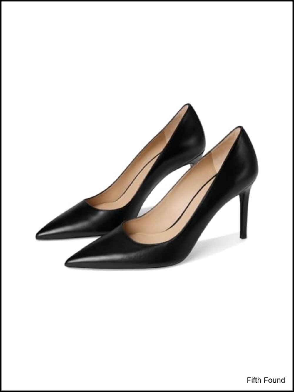 Leather Stiletto Pump Power 85 Formal Evening Party Pull-On